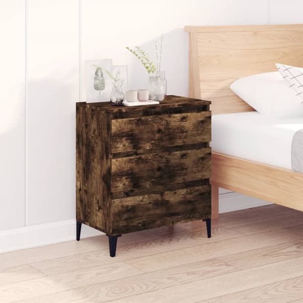 Skænk 60x35x70 cm konstrueret træ røget egetræsfarve - Skænk - Skænke - Home & Living