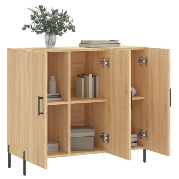 Skänk sonoma-ek 90x34x80 cm konstruerat trä - Byrå - Byråer - Home & Living