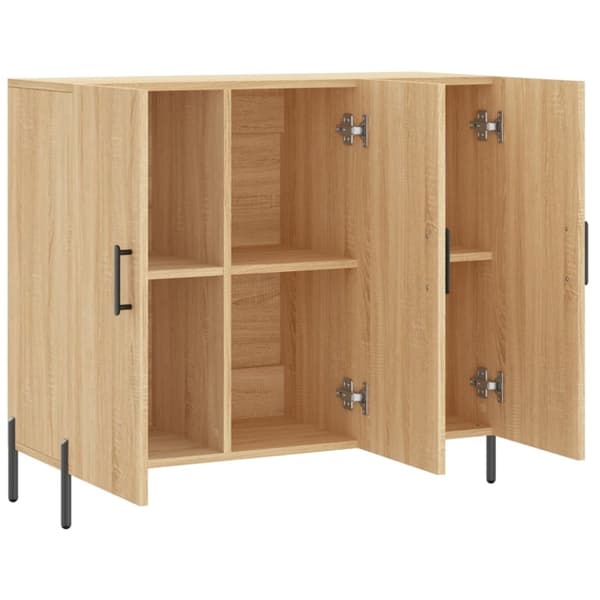 Skänk sonoma-ek 90x34x80 cm konstruerat trä - Byrå - Byråer - Home & Living