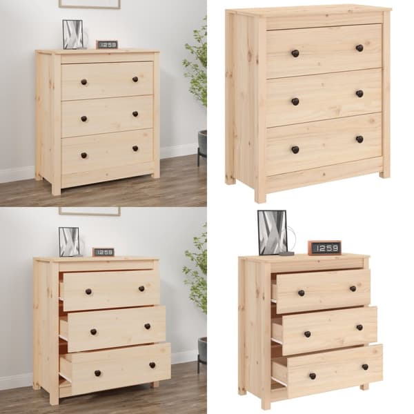 Skænk 70x35x80 cm massivt fyrretræ - Skænk Skænke - Skab - Home & Living