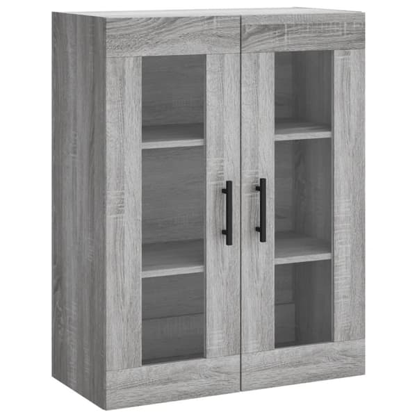 Væghængt skab 69,5x34x90 cm konstrueret træ grå sonoma-eg - Vægskab - Vægskabe - Home & Living