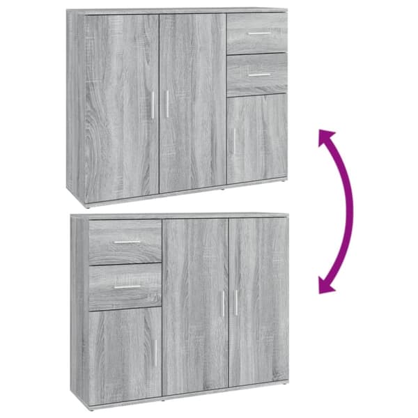 Senkki harmaa Sonoma 91x29,5x75 cm tekninen puu - Senkki - Senkit - Home & Living