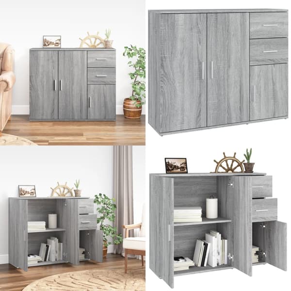 Senkki harmaa Sonoma 91x29,5x75 cm tekninen puu - Senkki - Senkit - Home & Living