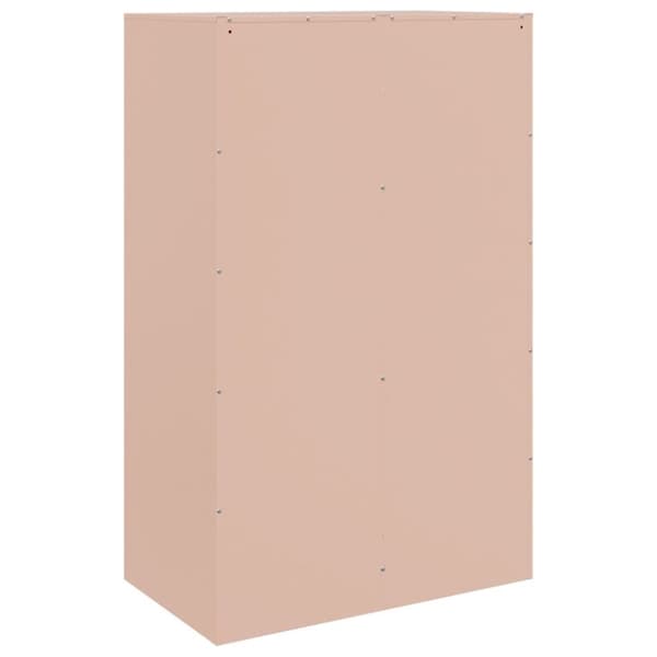 vidaXL Skjenk rosa 67x39x107 cm stål
