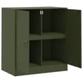 Miniatyrbillede 8 af 11: vidaXL skænk 67x39x73 cm stål olivengrøn