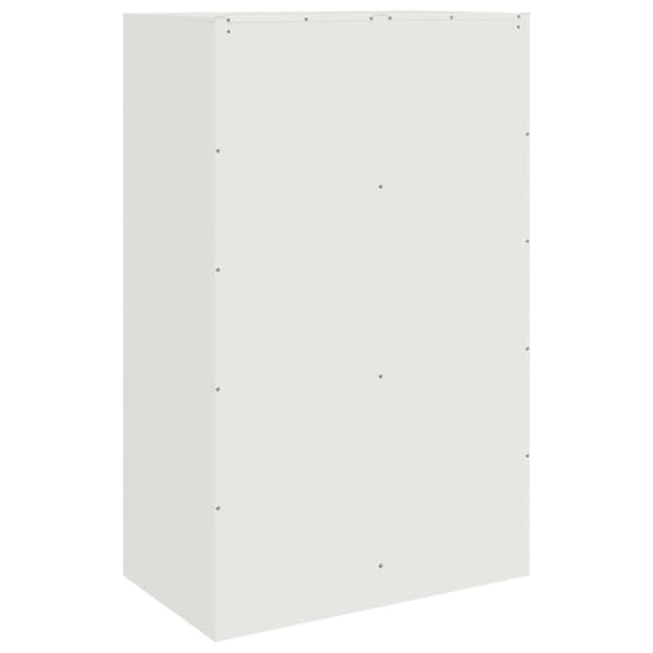 vidaXL Senkki valkoinen 67x39x107 cm teräs
