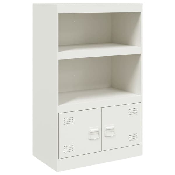 vidaXL skab 67x39x107 cm stål hvid