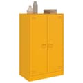 Miniatyrbillede 6 af 11: vidaXL skab 67x39x107 cm stål sennepsgul