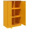 Miniatyrbillede 8 af 11: vidaXL skab 67x39x107 cm stål sennepsgul