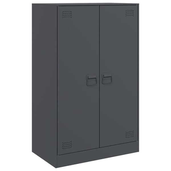 vidaXL Skänk antracit 67x39x107 cm stål