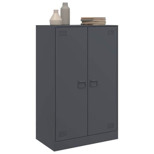 vidaXL Skänk antracit 67x39x107 cm stål