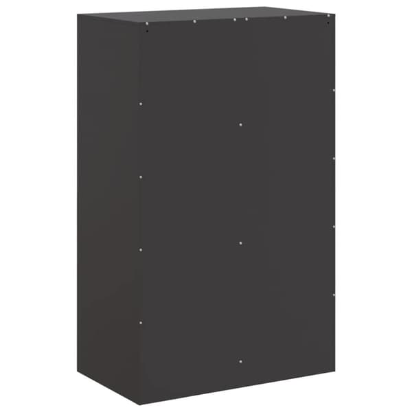 vidaXL Skänk svart 67x39x107 cm stål