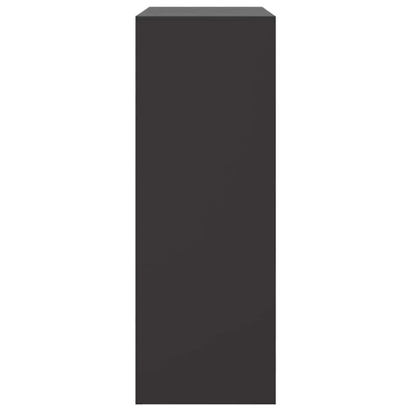 vidaXL skænk 67x39x107 cm stål sort