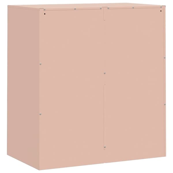 vidaXL Skänk rosa 67x39x73 cm stål