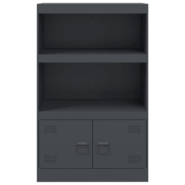 vidaXL skab 67x39x107 cm stål antracitgrå