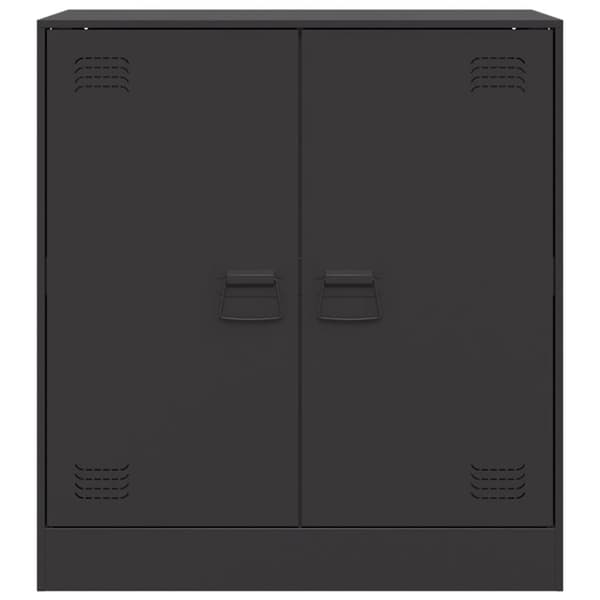 vidaXL skænk 67x39x73 cm stål sort