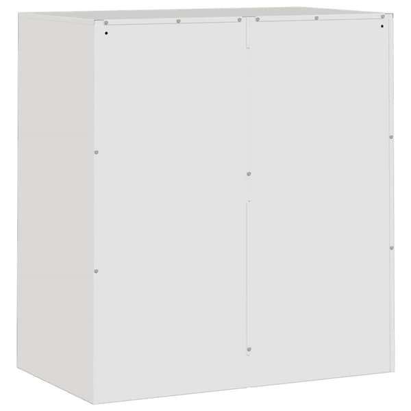 vidaXL Skjenk hvit 67x39x73 cm stål
