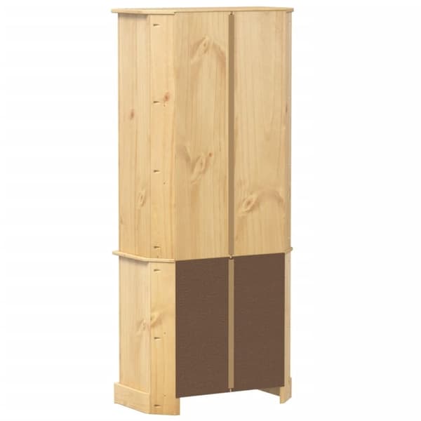 vidaXL skab Corona 74x38x170 cm massivt fyrretræ