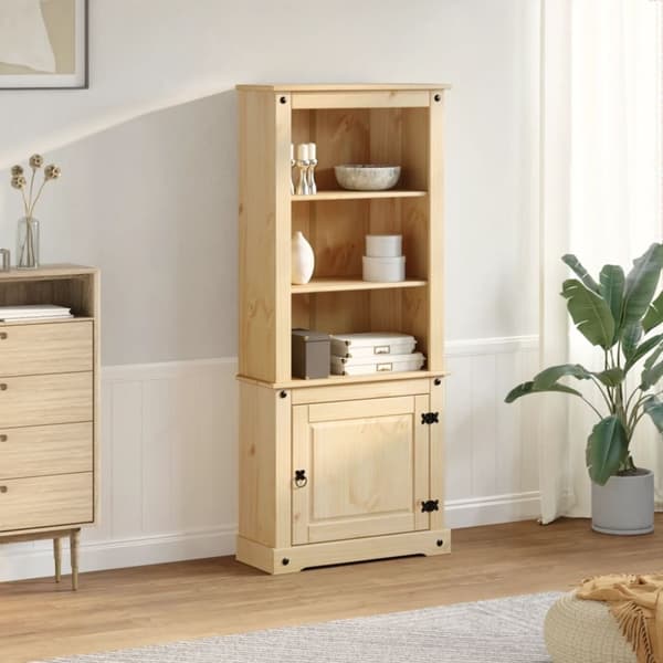 vidaXL Högskåp Corona 74x38x170 cm massiv furu