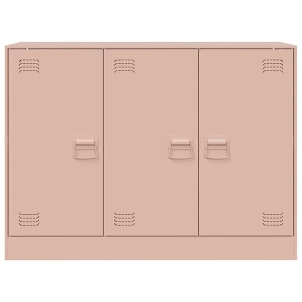 vidaXL Skjenk rosa 99x39x73 cm stål