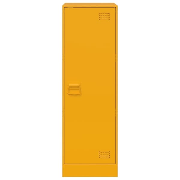 vidaXL skænk 34,5x39x107 cm stål sennepsgul