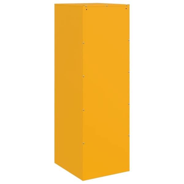 vidaXL skænk 34,5x39x107 cm stål sennepsgul