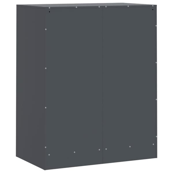 vidaXL skænk 67x39x83 stål antracitgrå