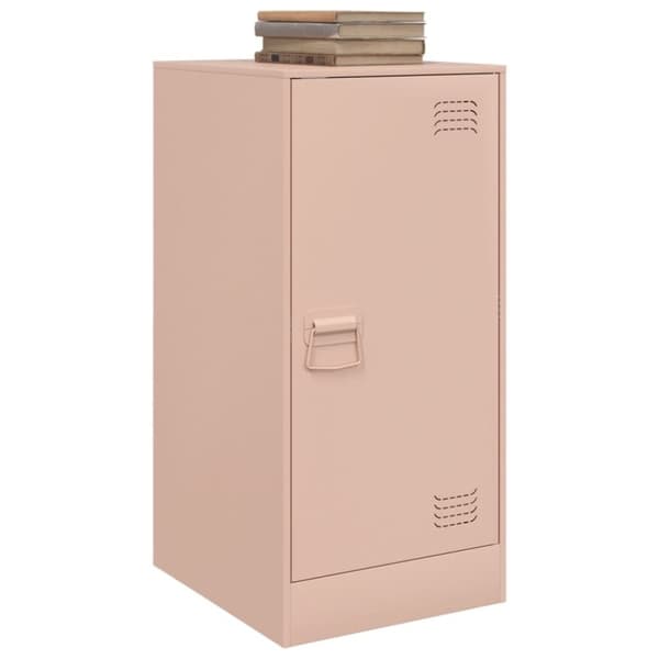 vidaXL Skjenk rosa 34,5x39x73 cm stål