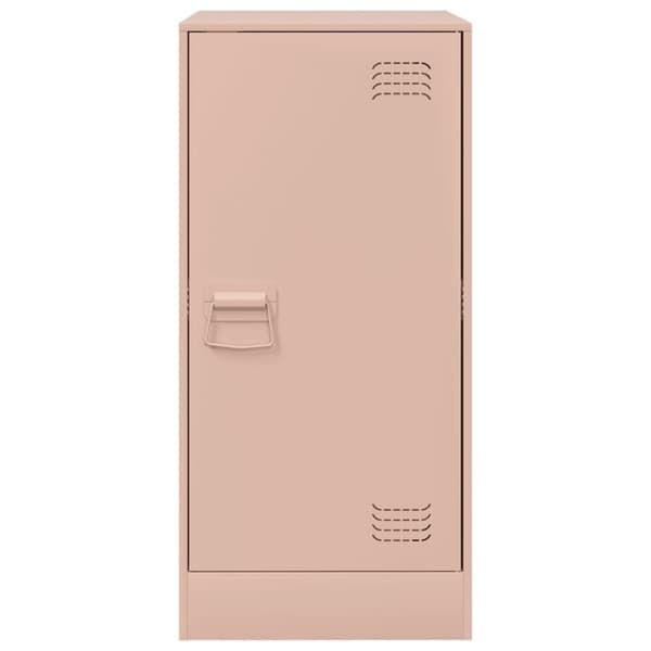 vidaXL Skjenk rosa 34,5x39x73 cm stål