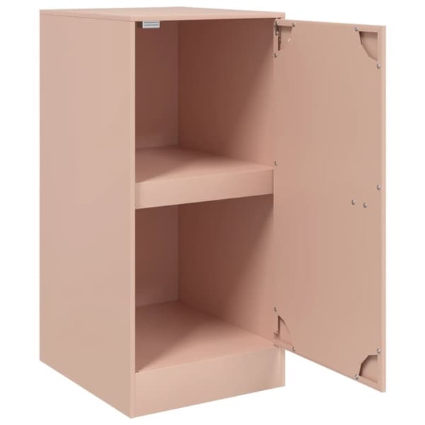 vidaXL Skjenk rosa 34,5x39x73 cm stål