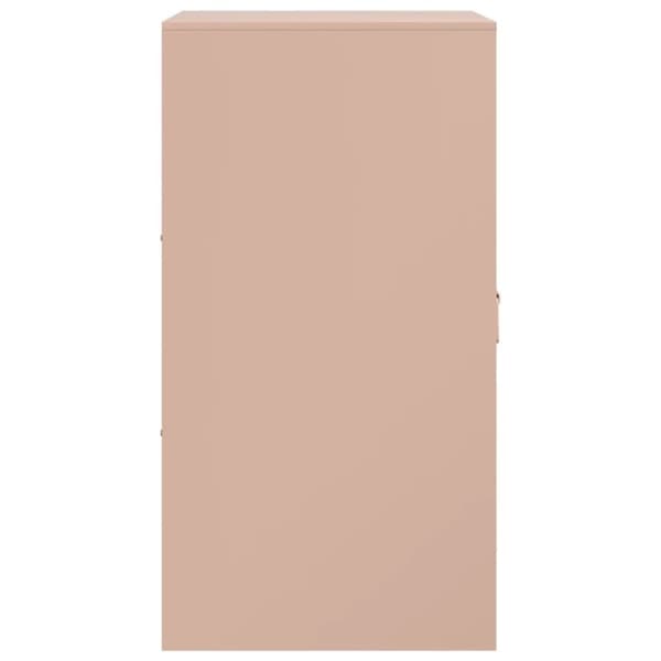 vidaXL Skjenk rosa 34,5x39x73 cm stål