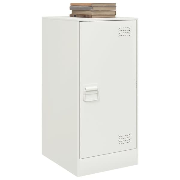vidaXL skænk 34,5x39x73 cm stål hvid