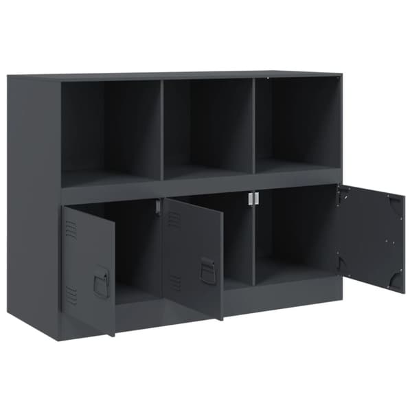 vidaXL Senkki antrasiitti 99x39x73 cm teräs