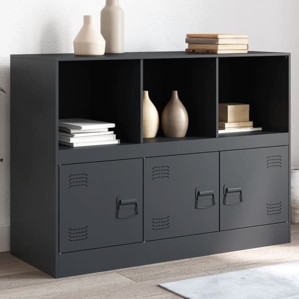 vidaXL Senkki antrasiitti 99x39x73 cm teräs