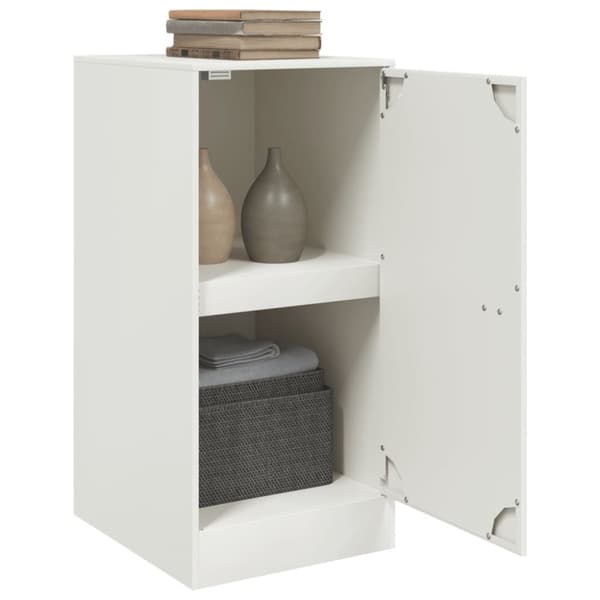 vidaXL Skjenk hvit 34,5x39x73 cm stål