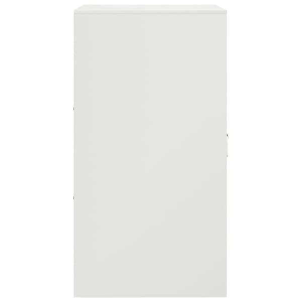 vidaXL Skjenk hvit 34,5x39x73 cm stål
