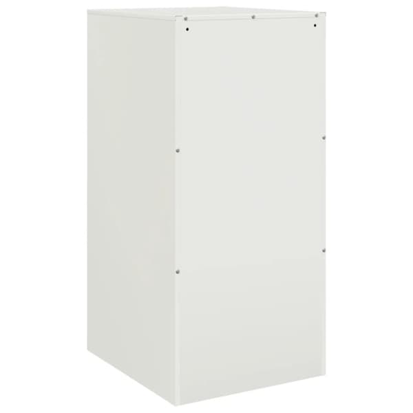vidaXL Skjenk hvit 34,5x39x73 cm stål