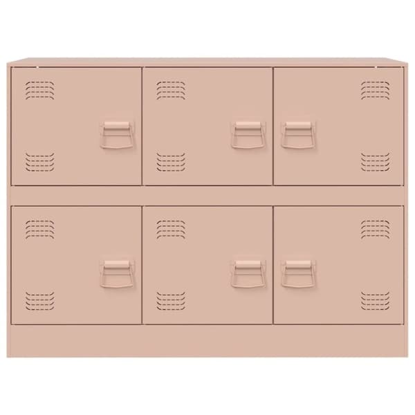 vidaXL Senkki pinkki 99x39x73 cm teräs