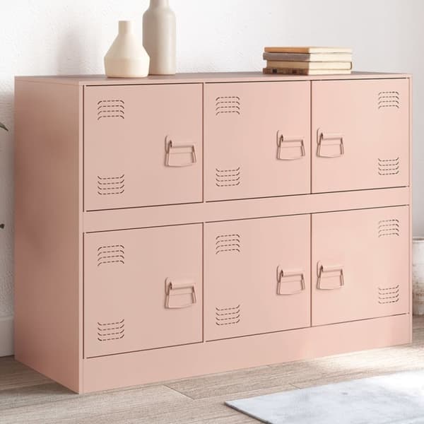 vidaXL Senkki pinkki 99x39x73 cm teräs
