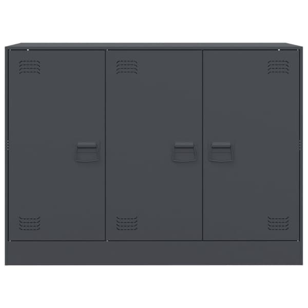 vidaXL Skjenk antrasitt 99x39x73 cm stål