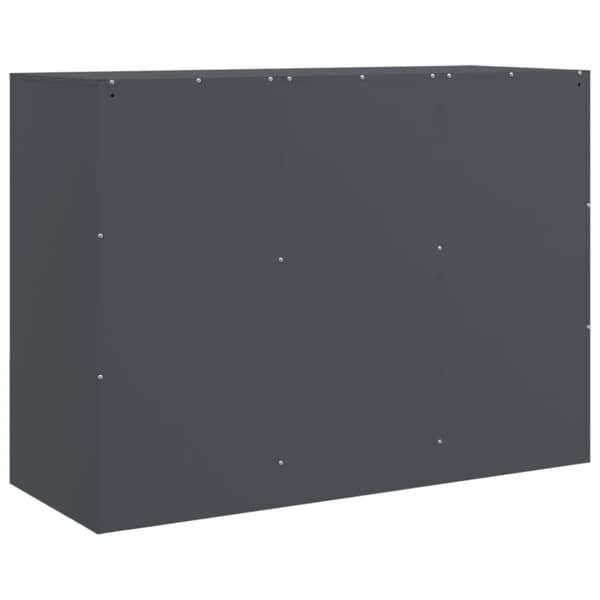 vidaXL skænk 99x39x73 cm stål antracitgrå