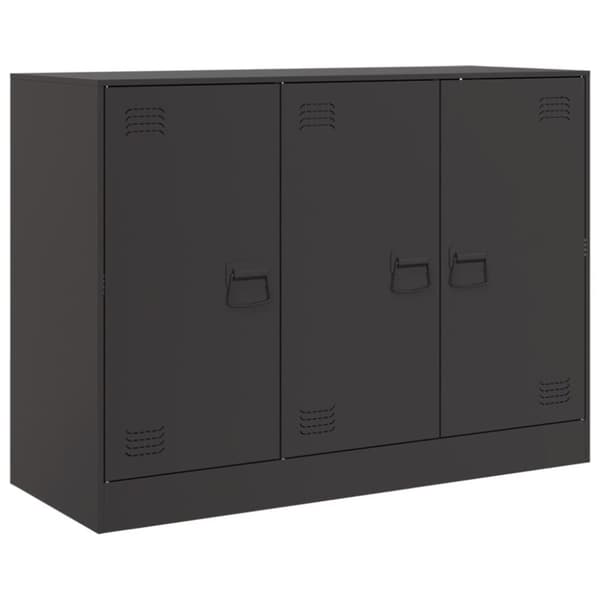 vidaXL Senkki musta 99x39x73 cm teräs