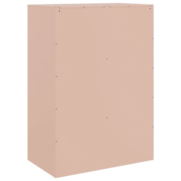 vidaXL Highboard rosa 67x39x95 cm stål
