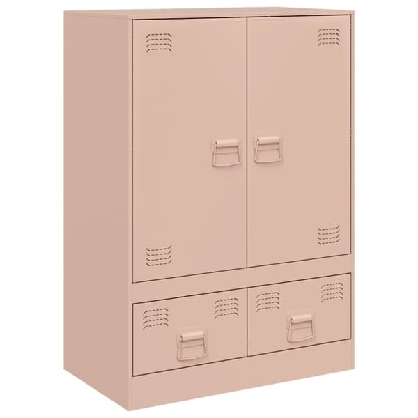 vidaXL Highboard rosa 67x39x95 cm stål