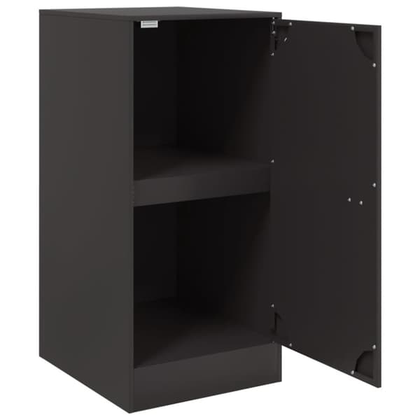 vidaXL Skjenk svart 34,5x39x73 cm stål