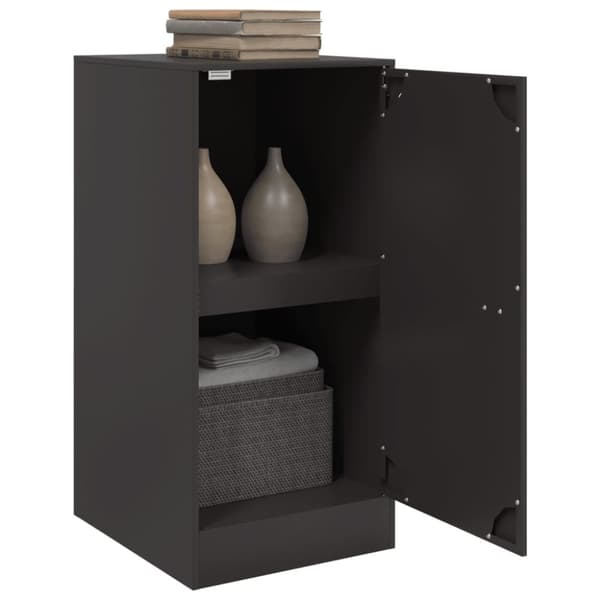 vidaXL skænk 34,5x39x73 cm stål sort