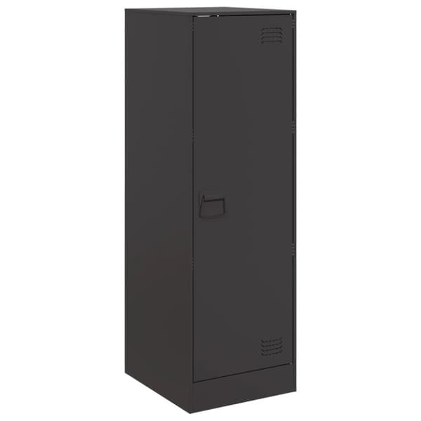 vidaXL Skjenk svart 34,5x39x107 cm stål