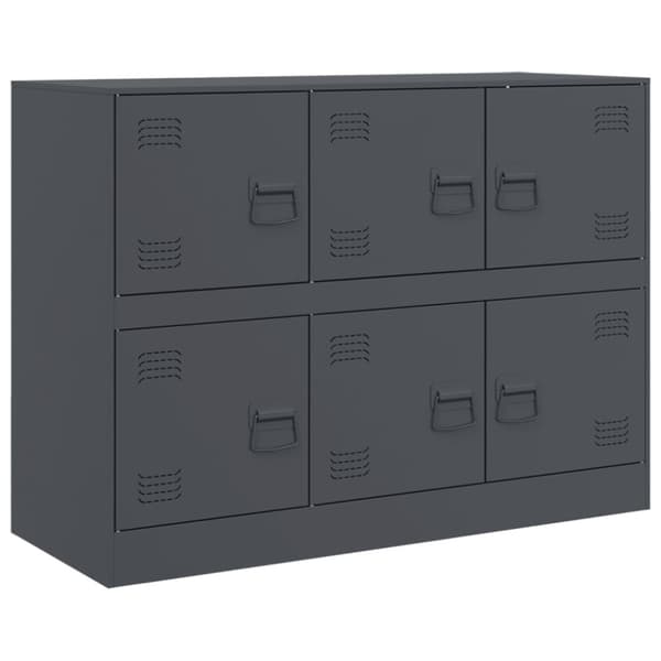 vidaXL Skjenk antrasitt 99x39x73 cm stål