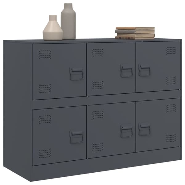 vidaXL Skjenk antrasitt 99x39x73 cm stål