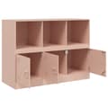 Miniatyrbilde 8 av 11: vidaXL Skjenk rosa 99x39x73 cm stål